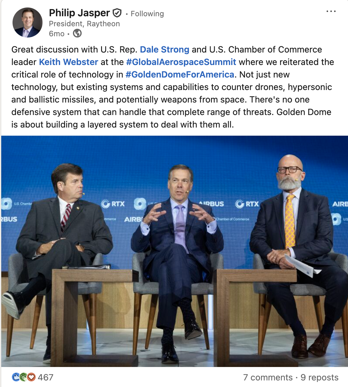 Philip Jasper — Golden Dome for America