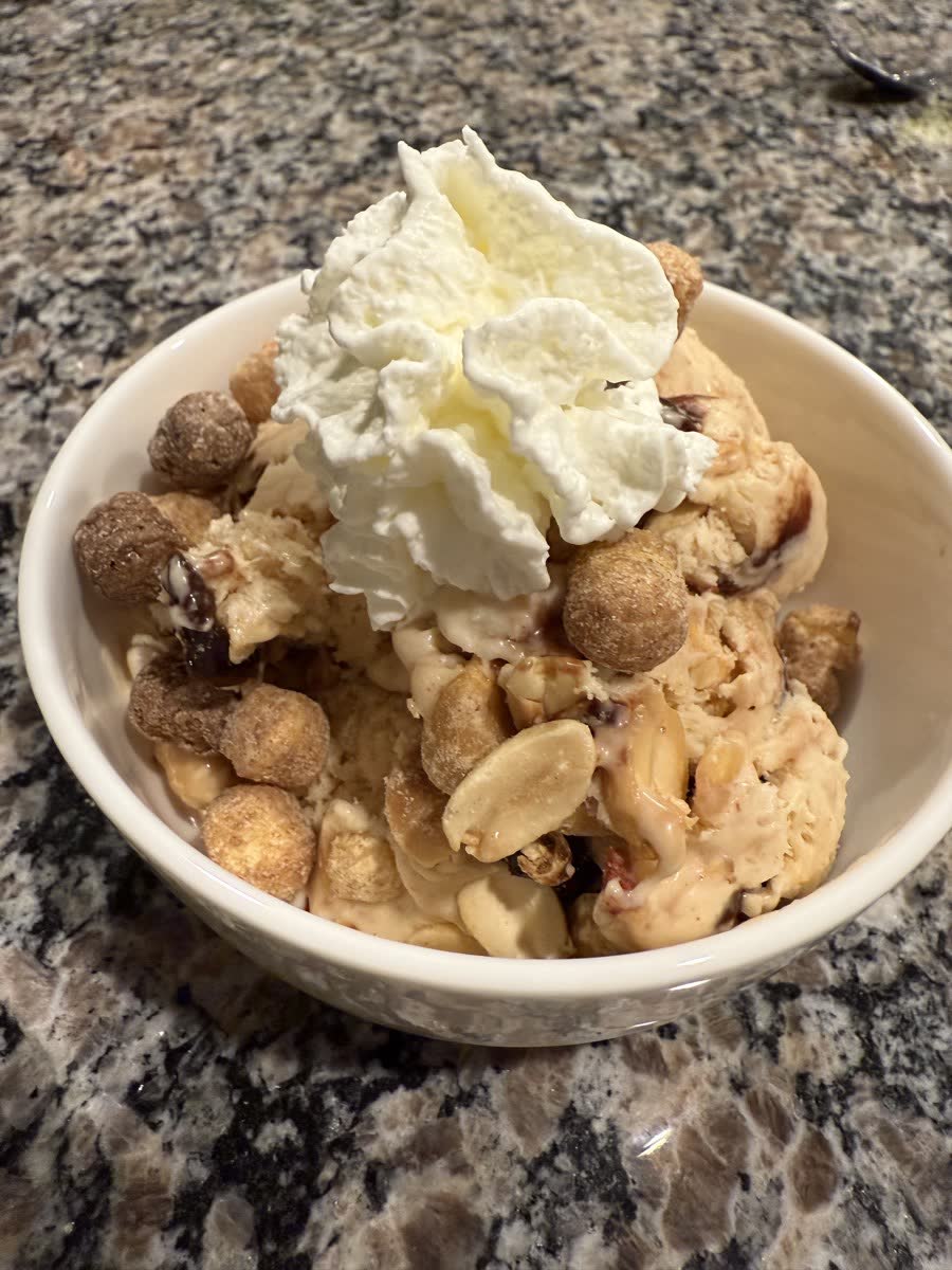Peanut Explosion homemade ice cream