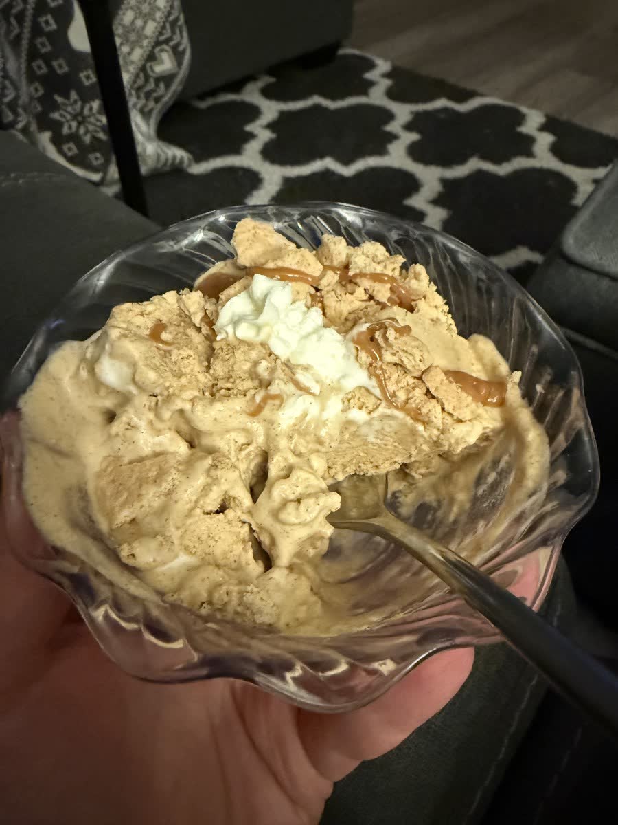Pumpkin Pie homemade ice cream