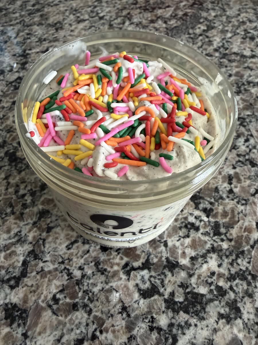 Q’s Sprinkles homemade ice cream